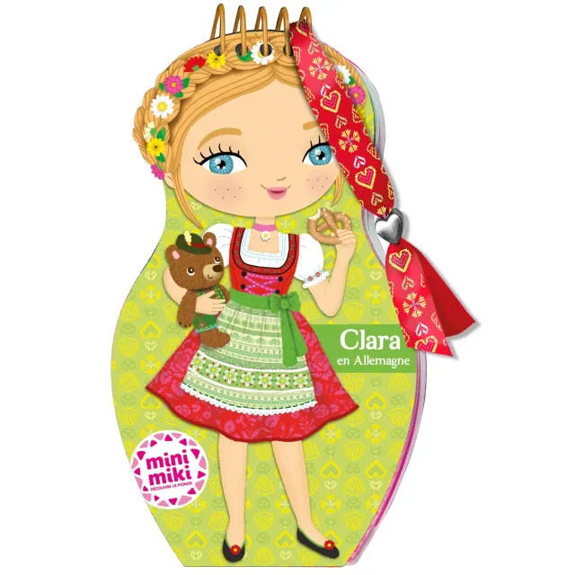 Minimiki Clara en Allemagne carnet créatif stickers