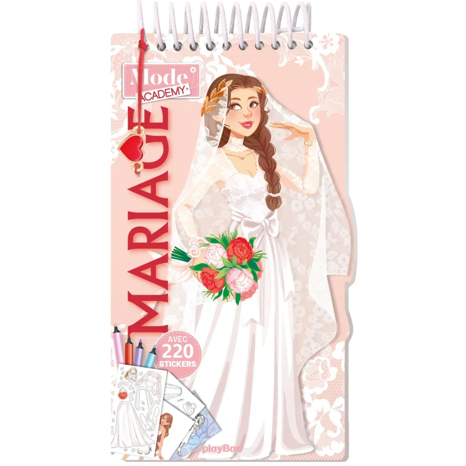Frigobloc Mode Academy Mariage carnet créatif avec bracelet