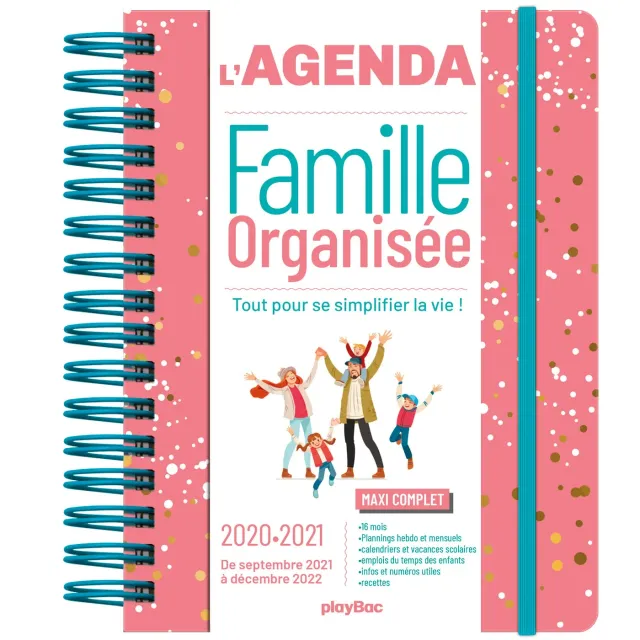 Frigobloc Agenda famille organisée 2021 agenda familial 16 mois