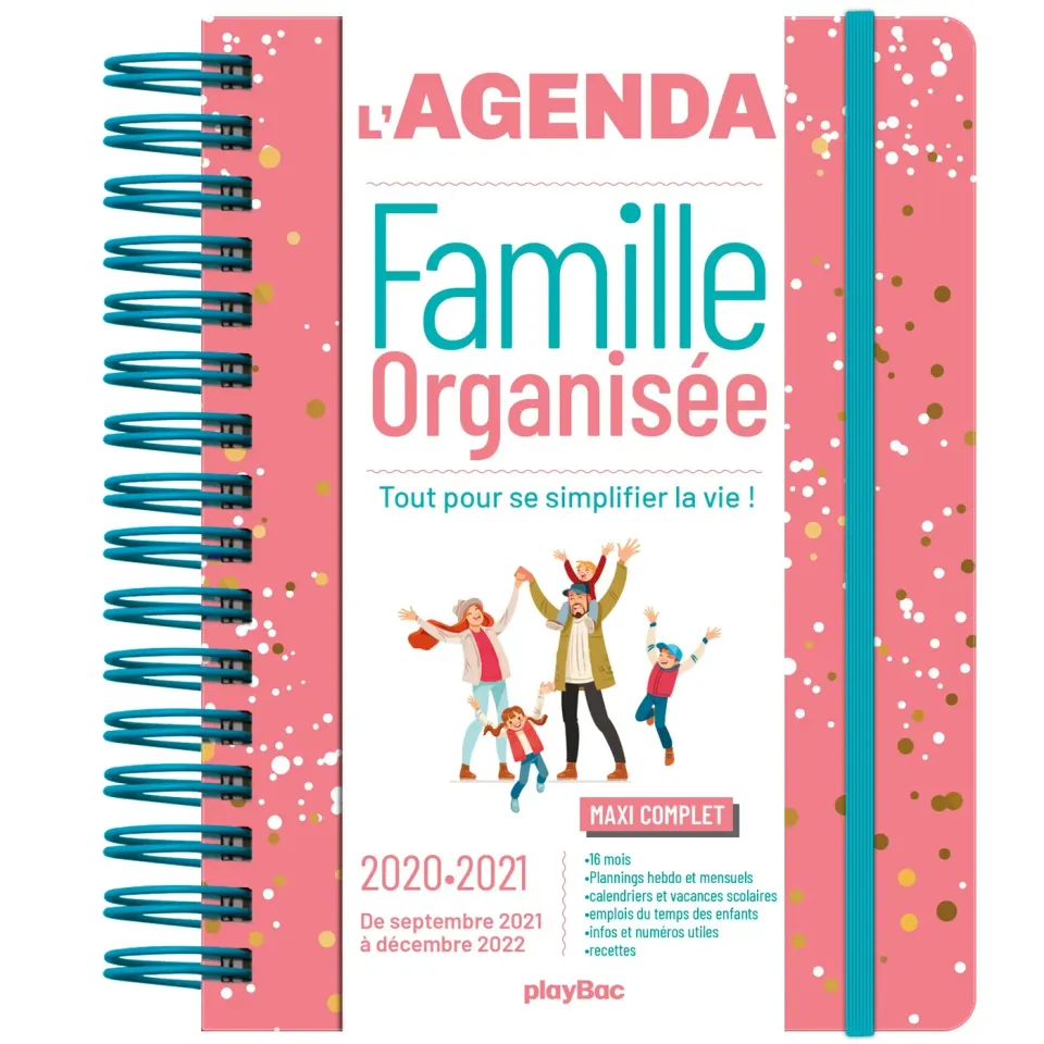 Frigobloc Agenda famille organisée 2021 agenda familial 16 mois