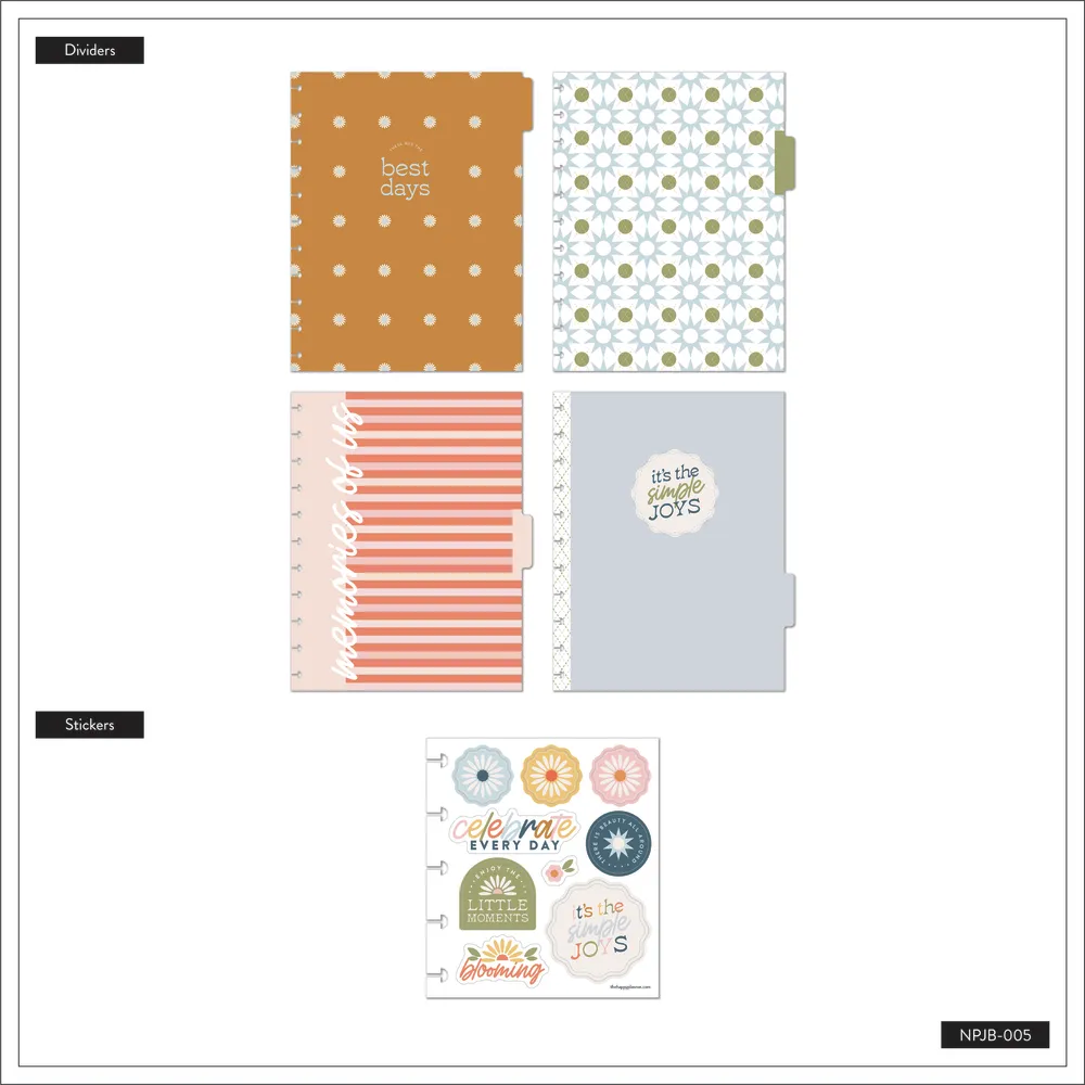Happy Planner Simple Joys journal photo Big 80 feuilles