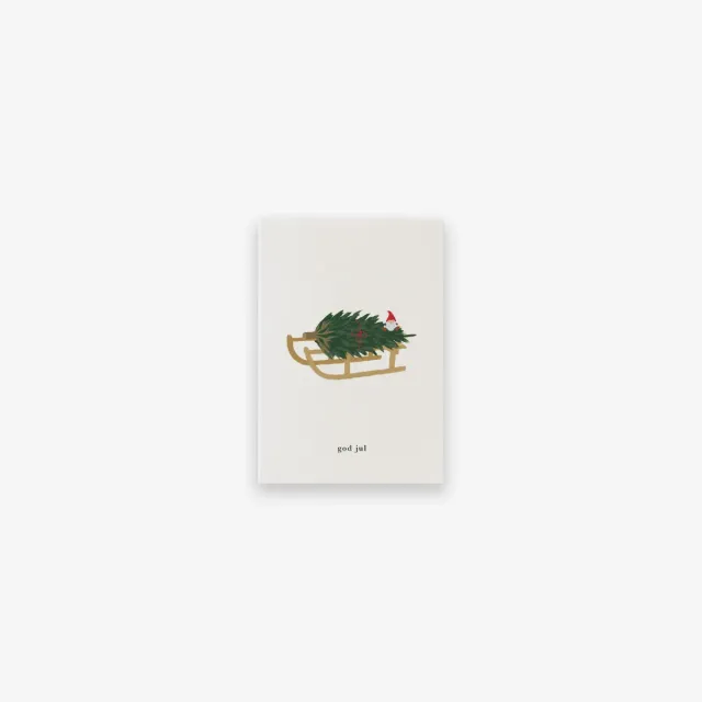 Kartotek Julekælk petite carte de Noël A7