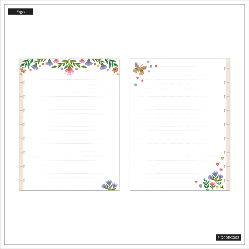 Happy Planner Golden Meadow carnet pointillé Classic 60 feuilles