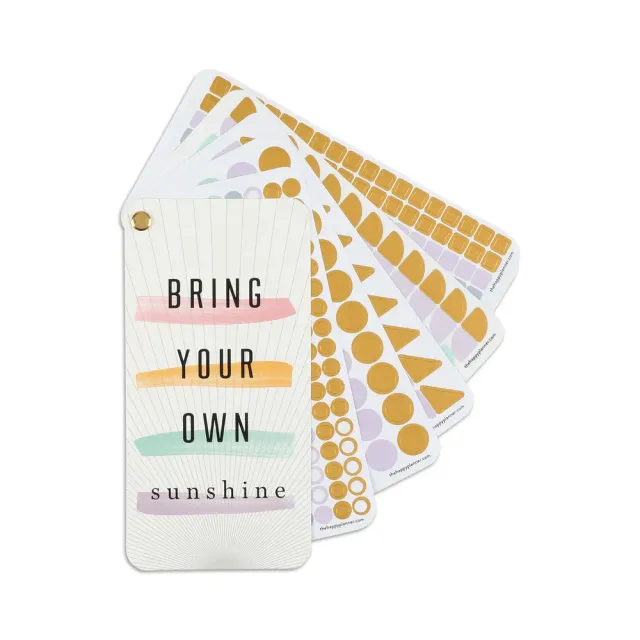Happy Planner Work + Life Bright Pastels stickers éventail 16 feuilles