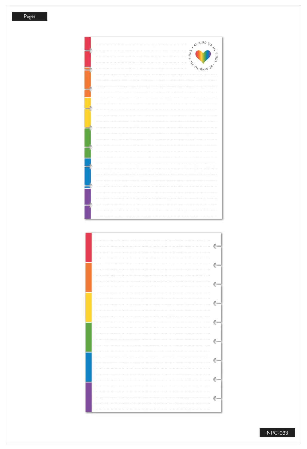Happy Planner Stay True carnet Classic 60 feuilles pride