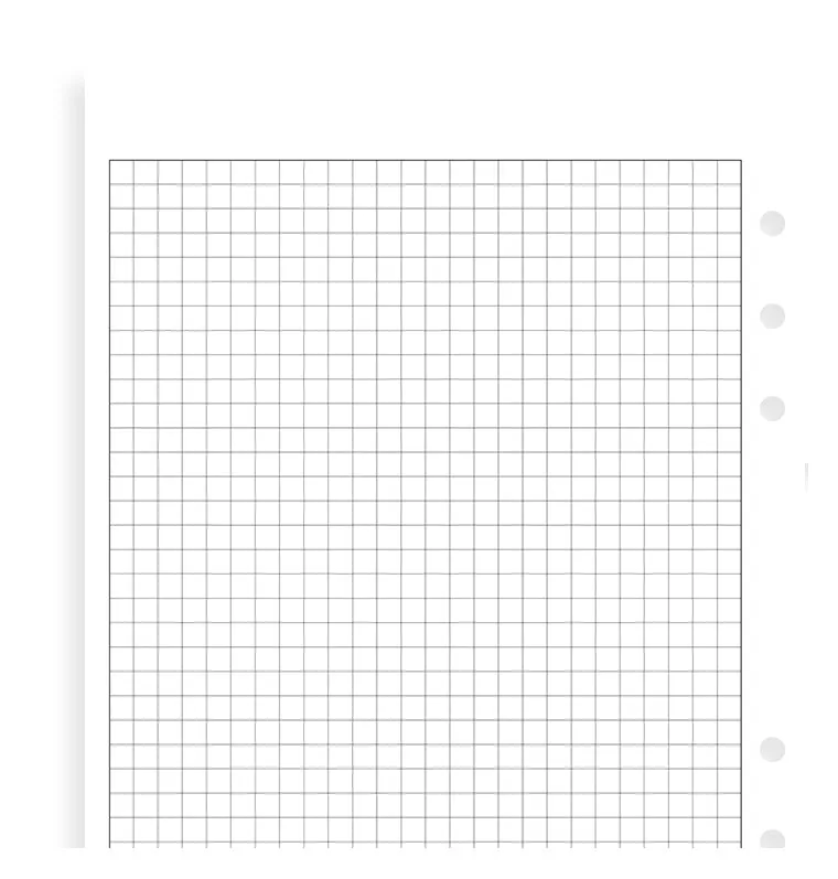 Filofax Classic recharge papier quadrillé personal 20 feuilles