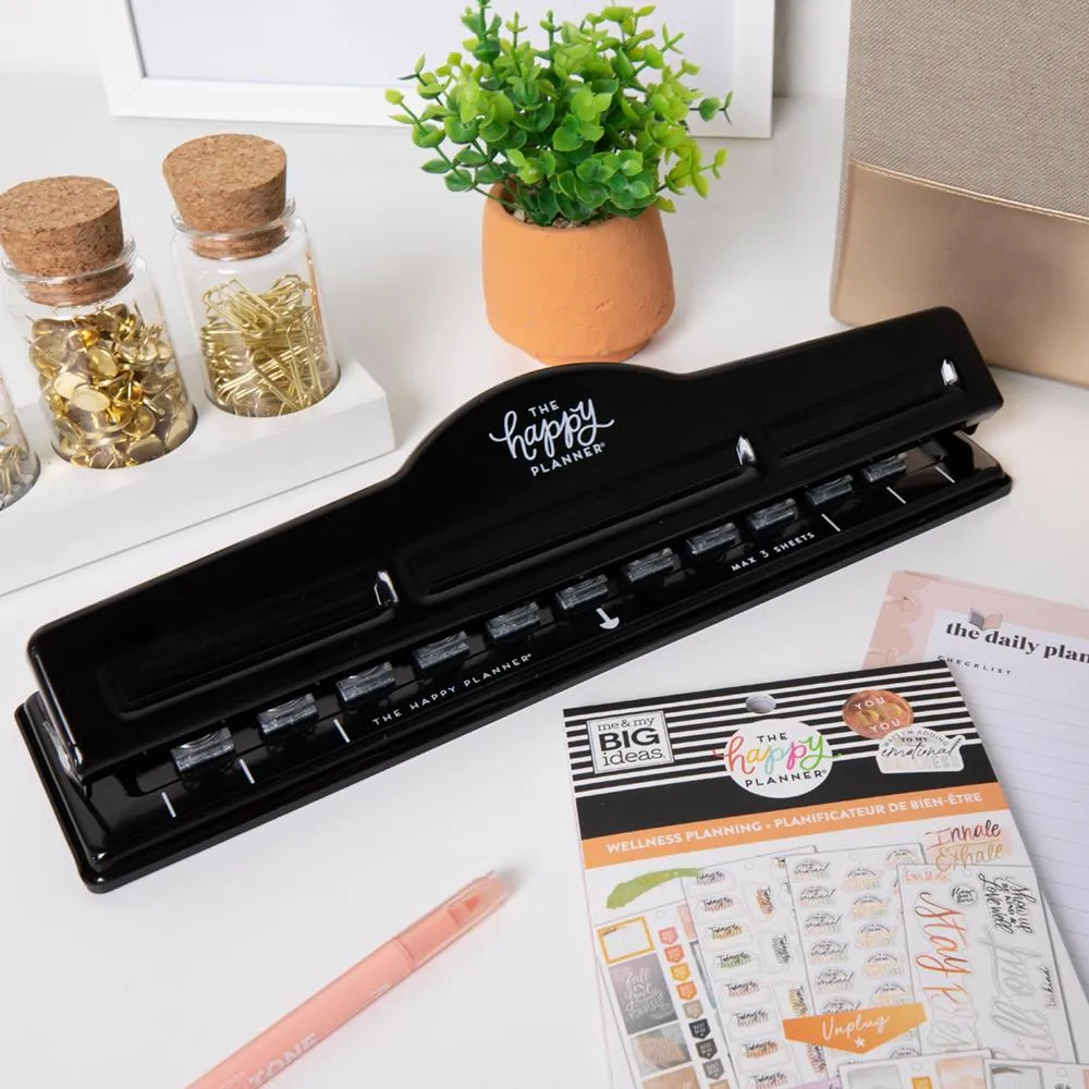 Happy Planner BIG Punch perforatrice noire disques