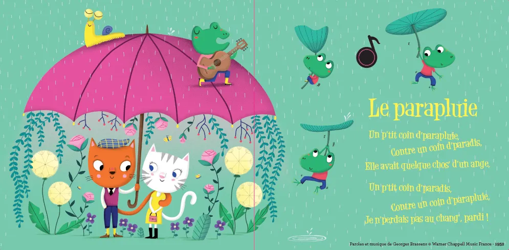 Frigobloc Mon premier Brassens livre musical bébé