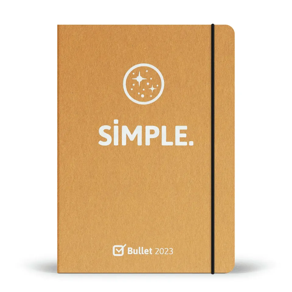 My365 SIMPLE Bullet 2023 agenda A5 recyclé