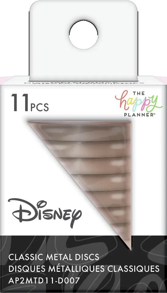 Happy Planner Mickey Mouse disques métal Medium métallisé