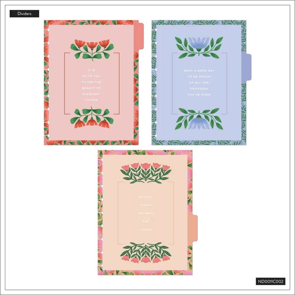 Happy Planner Golden Meadow carnet pointillé Classic 60 feuilles