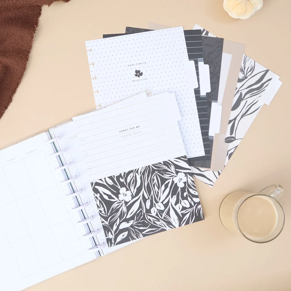 Happy Planner Classic Sketchy Florals recharge agenda 6 mois verticale