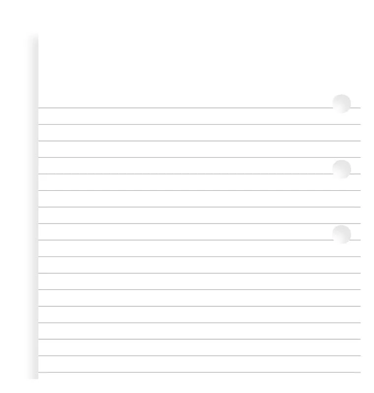 Filofax Personal recharge agenda ligné 100 feuilles