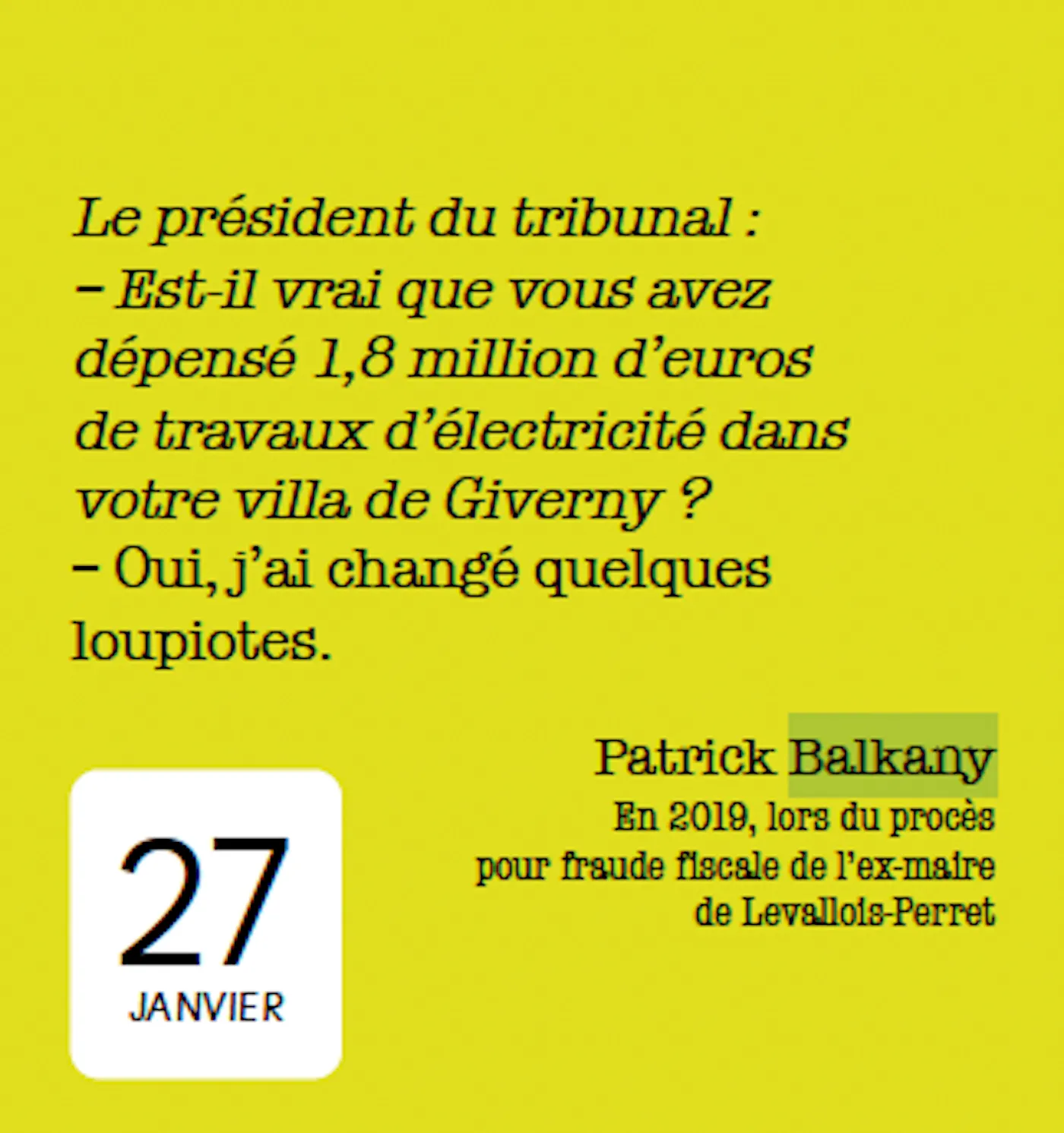 Frigobloc 365 gaffes politiques mini calendrier