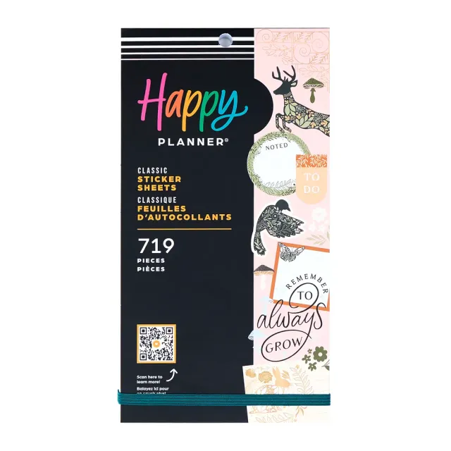 Happy Planner Wild Woods stickers 30 feuilles 719 pièces