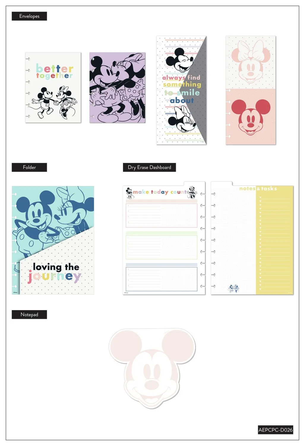 Happy Planner Disney Joy compagnon Classic planner