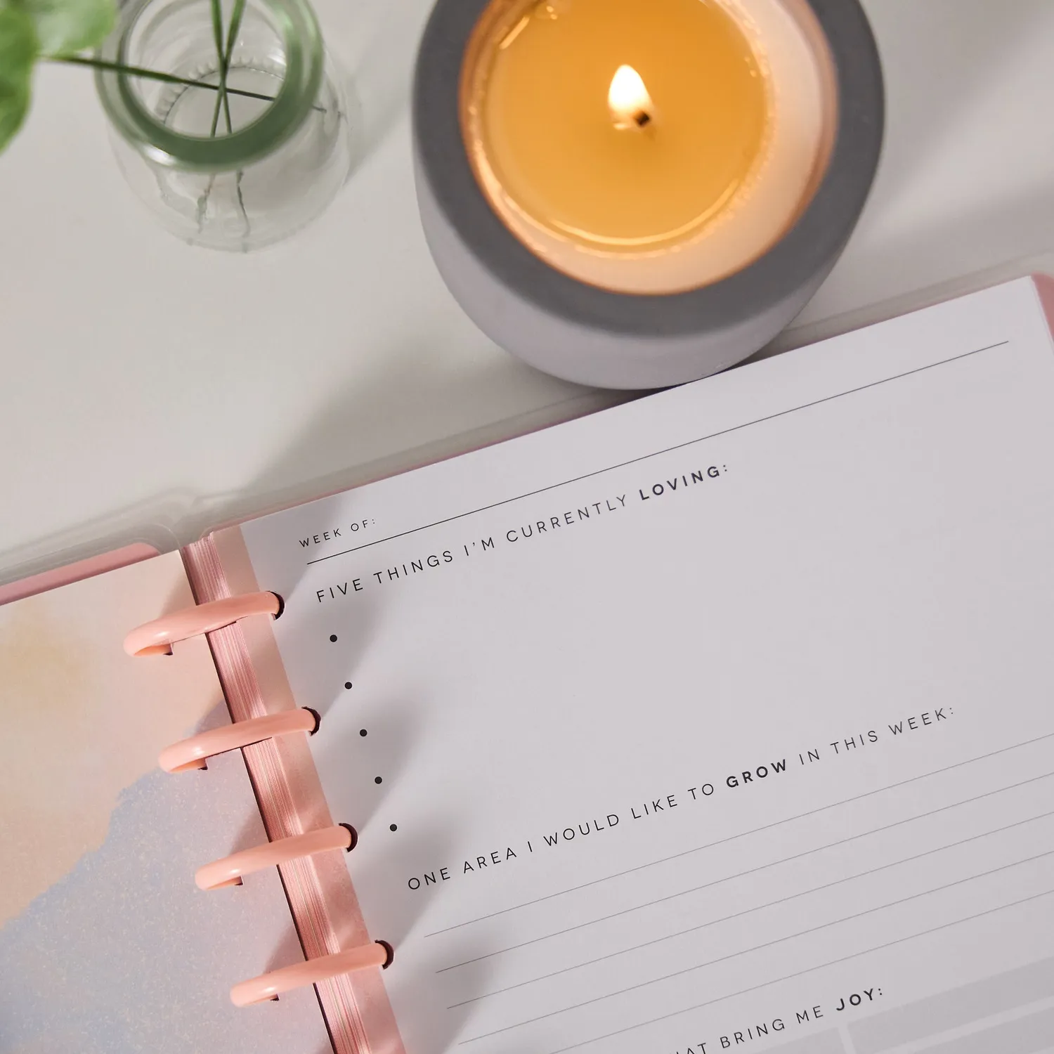 Happy Planner Rise & Align Wellness journal guidé bien-être 80 feuilles