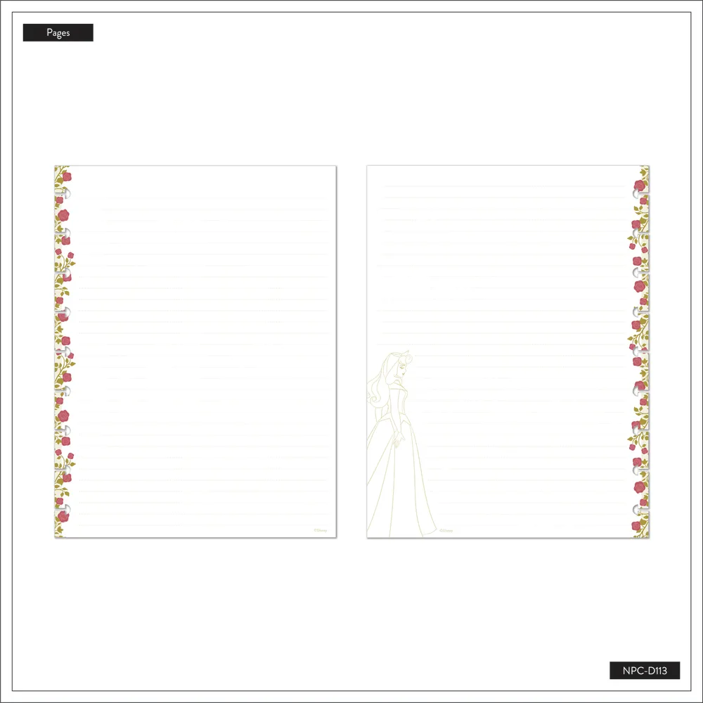 Happy Planner Disney Aurore carnet ligné pointillé classic