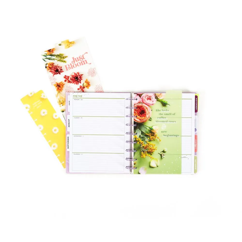 Happy Planner Pressed Florals Classic Dashboard intercalaire lot 3 fleuri