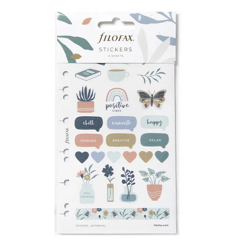 Filofax Botanical autocollants planner A5 Personal