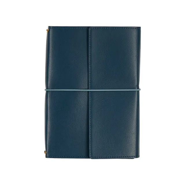 Happy Planner Deep Ocean folio A5 cuir vegan bleu océan