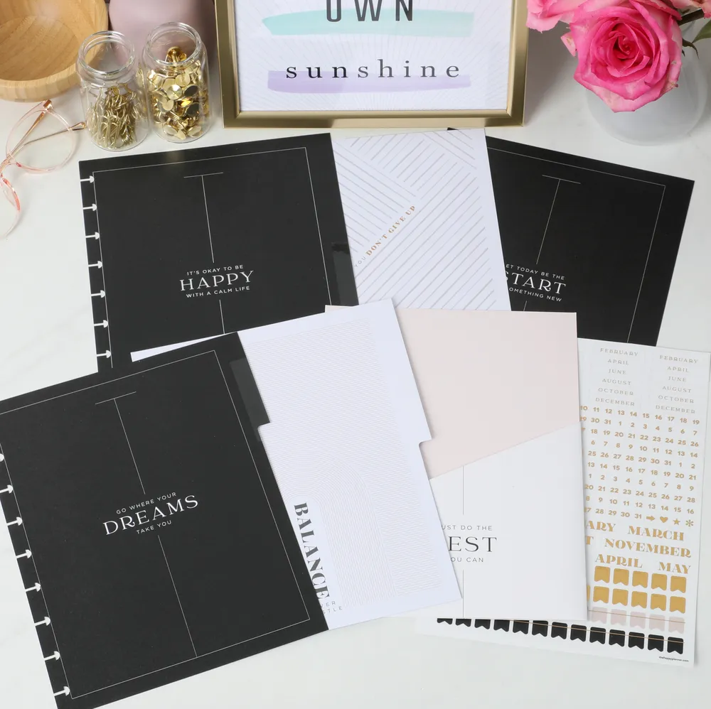 Happy Planner Work Life Neutral recharge agenda 6 mois