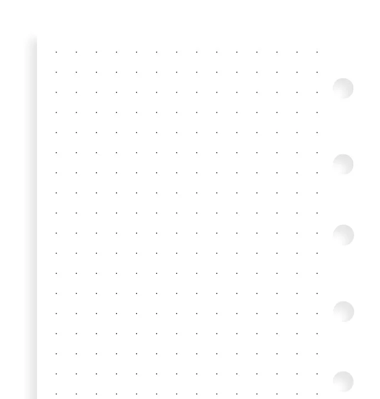 Filofax Pocket recharge journal pointillée