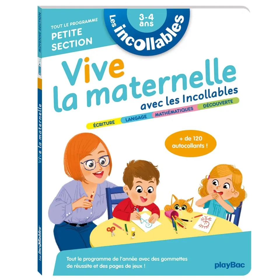 Frigobloc Les Incollables cahier petite section 120 autocollants