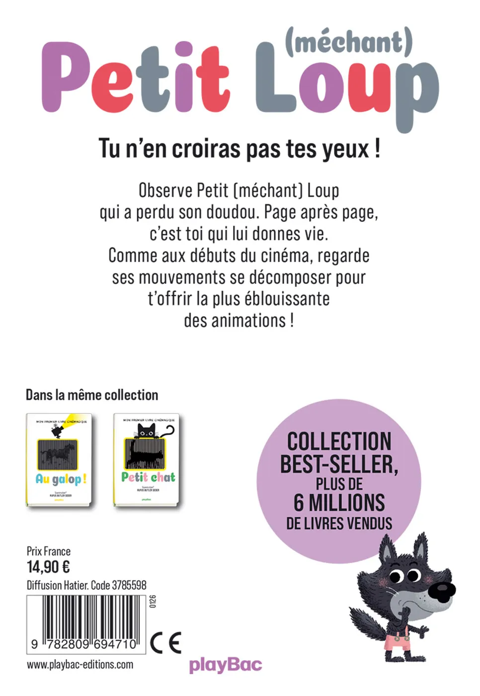 Petit Loup Mon premier livre cinémagique doudou perdu