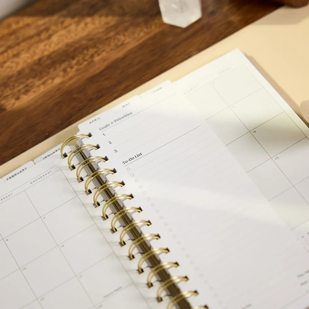Happy Planner Citrine Mocha agenda 2027 A5 spirale pro