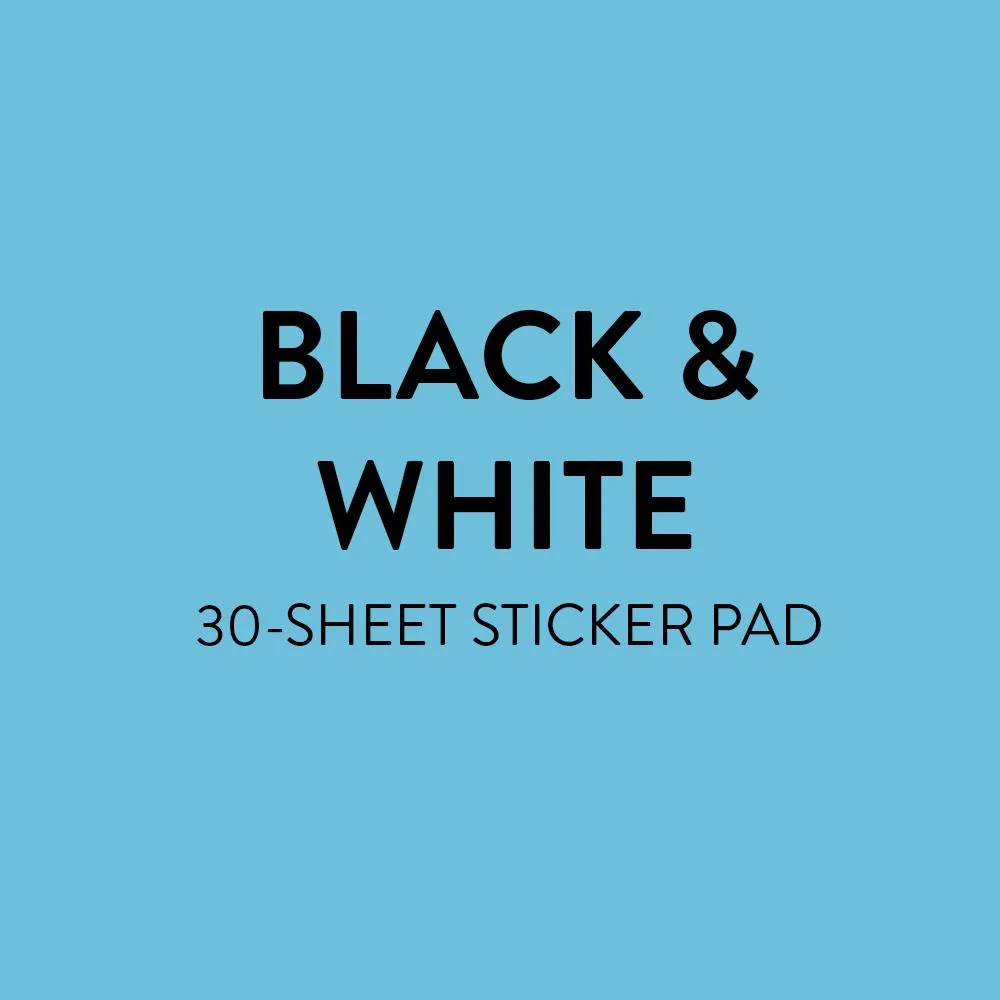 Happy Planner Black & White carnet stickers 573