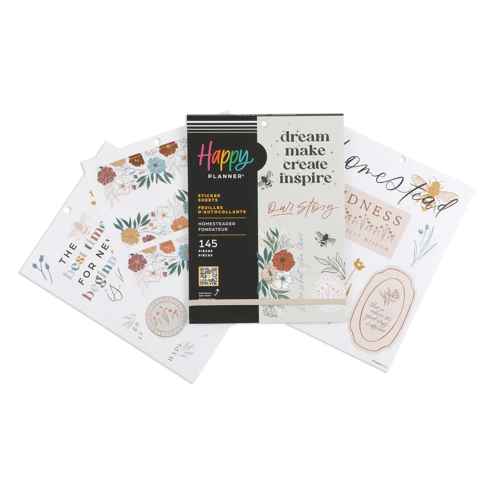 Me & my big ideas Happy Planner Homesteader stickers 145 doré
