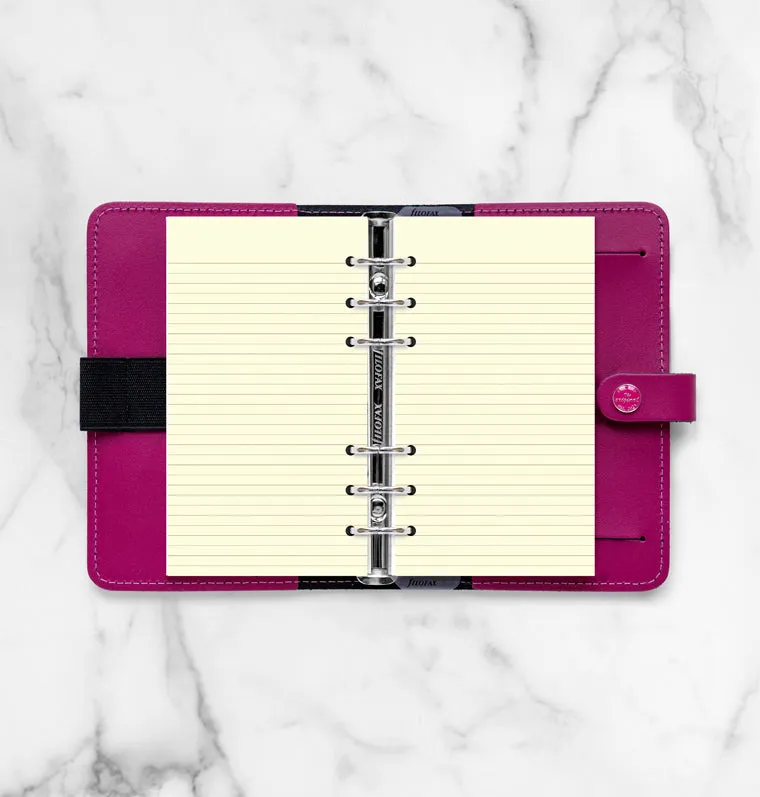 Filofax Personal recharge 32 feuilles lignées crème