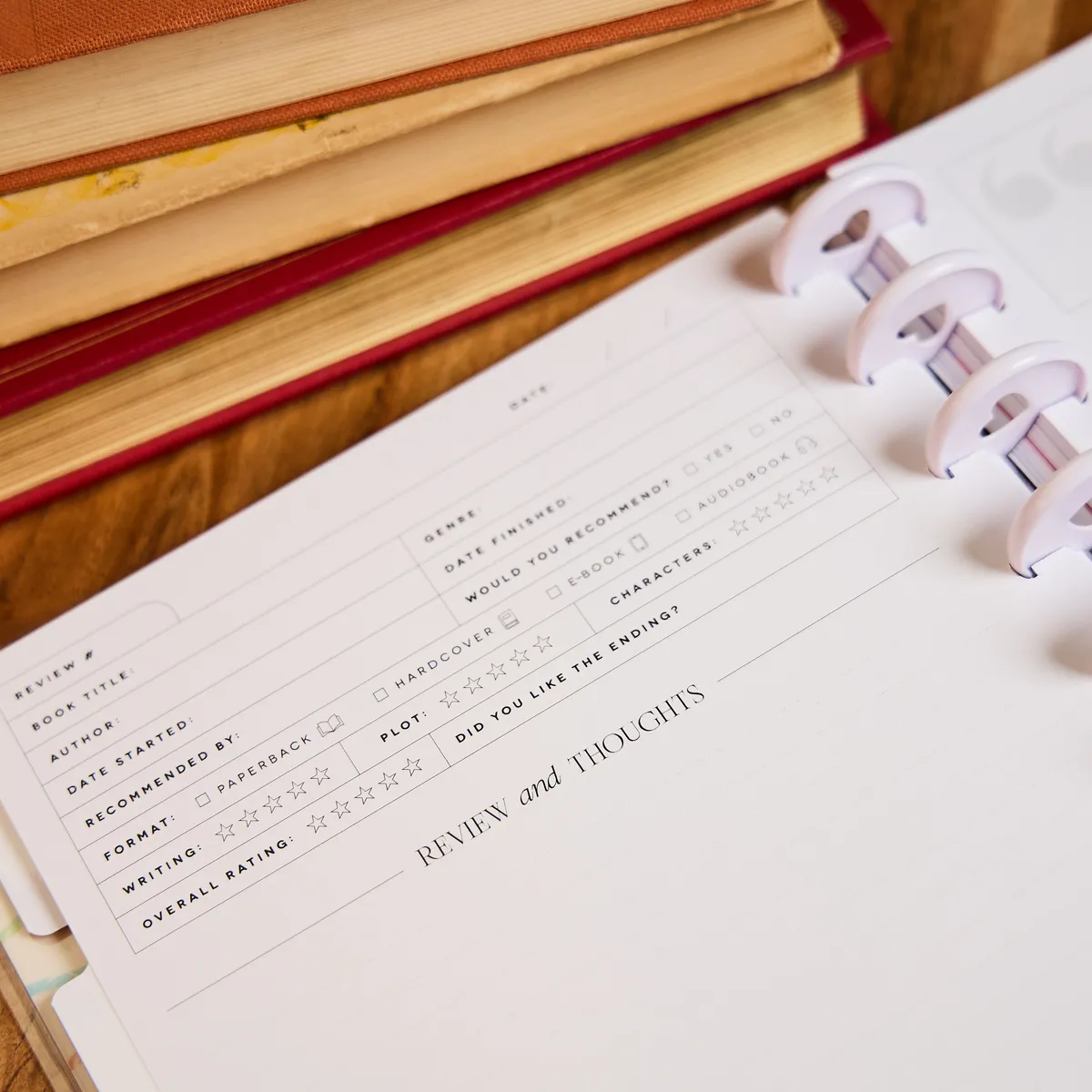 Happy Planner Book Club journal lecture guidé Classic 80 feuilles