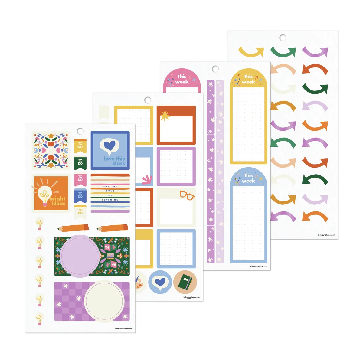 Happy Planner Heart Work Teacher stickers value pack 813