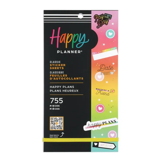 Happy Planner Happy Plans Value Pack stickers 30 feuilles couleur