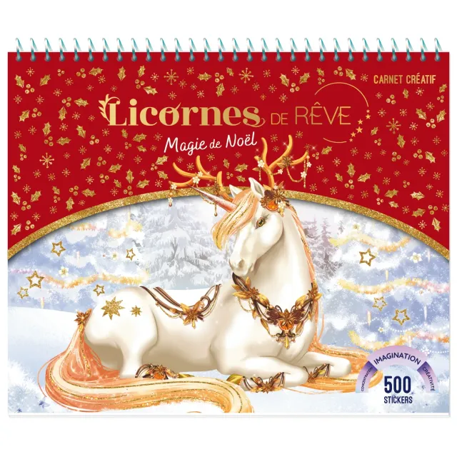 Frigobloc Licornes de Rêve Magie de Noël carnet créatif 2023 autocollants
