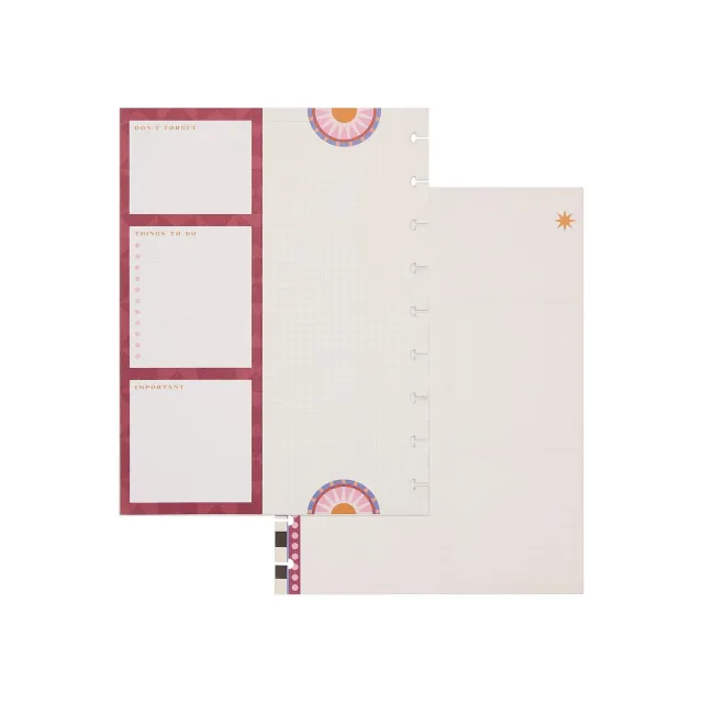 Happy Planner Horizon Lines recharge classic 40 feuilles pointillées