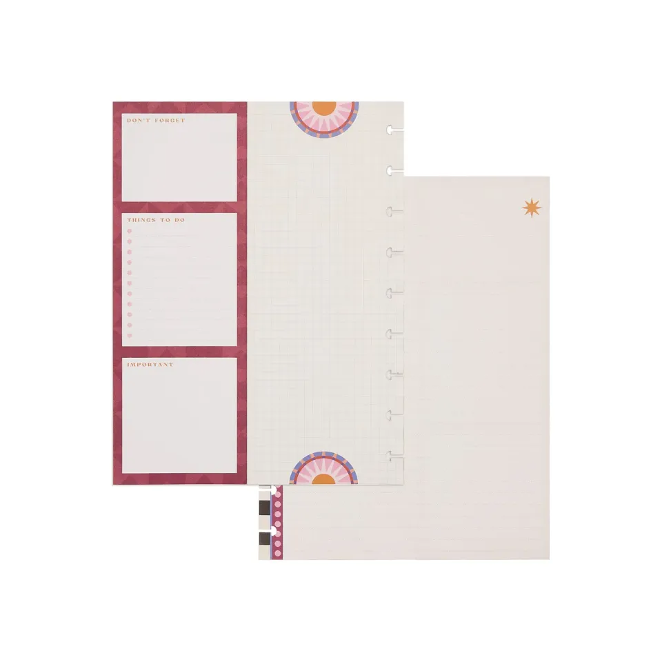Happy Planner Horizon Lines recharge classic 40 feuilles pointillées