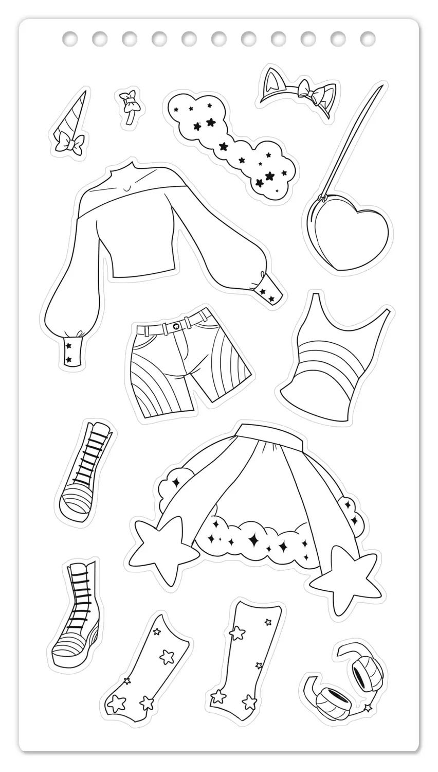 Frigobloc Mode Academy Arc-en-ciel carnet créatif stickers