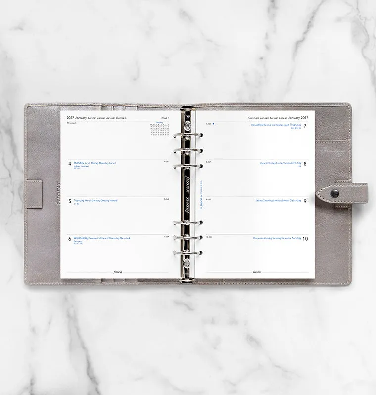 Filofax Classic A5 recharge agenda 2027 semaine