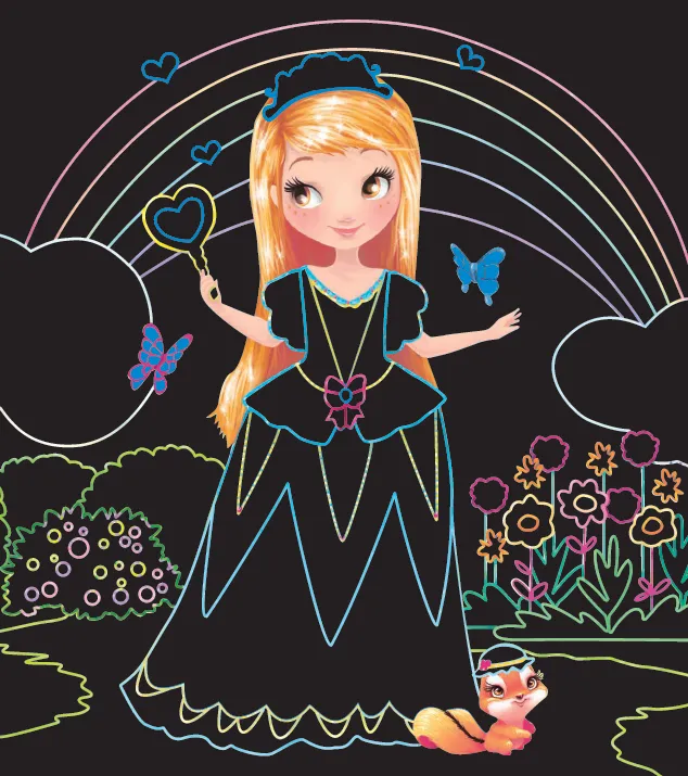 Frigobloc Mon atelier paillettes Princesses coffret créatif
