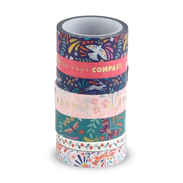 Happy Stickers Nordic Brights washi tape 7 rouleaux