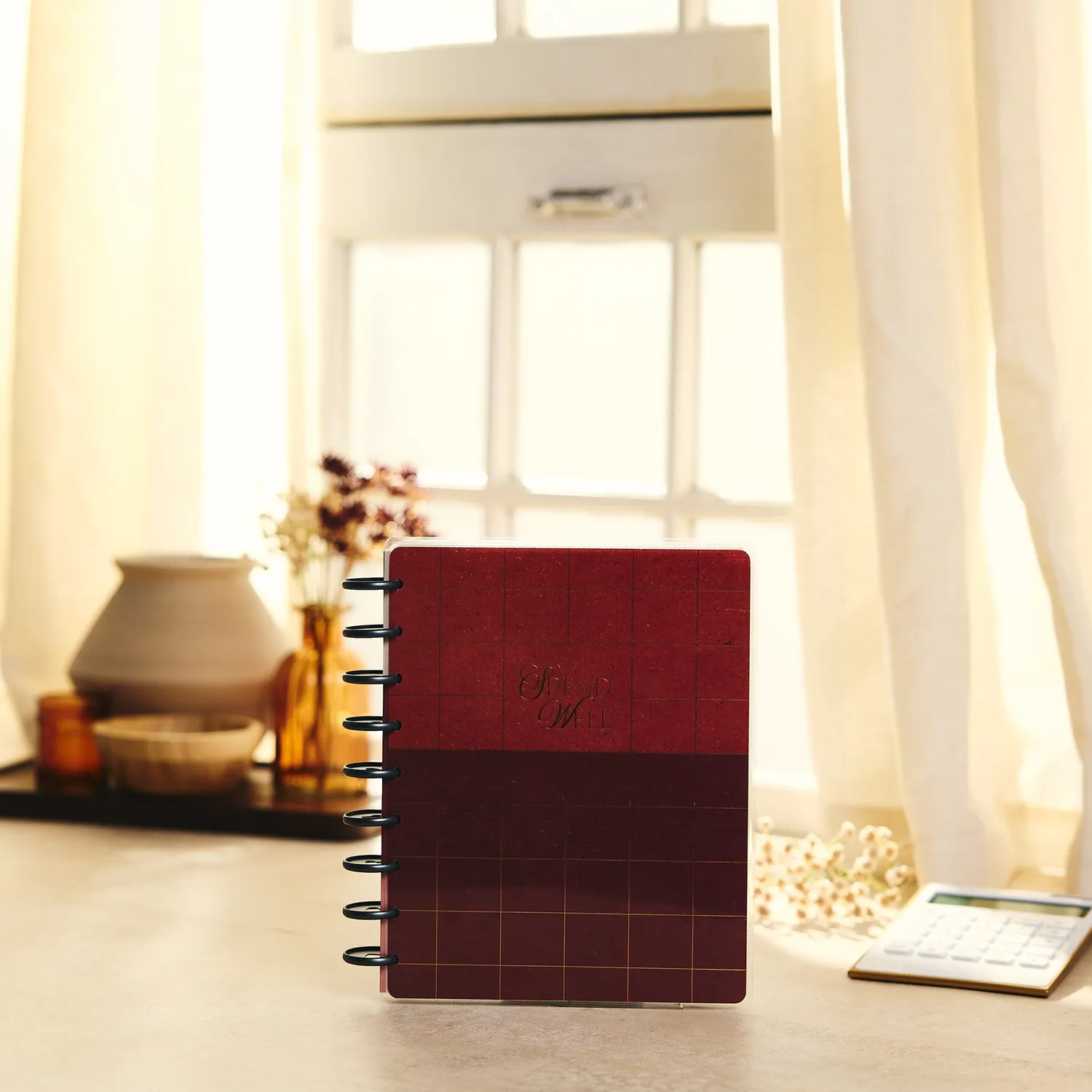Happy Planner Amber Oak journal budget guidé 80 feuilles