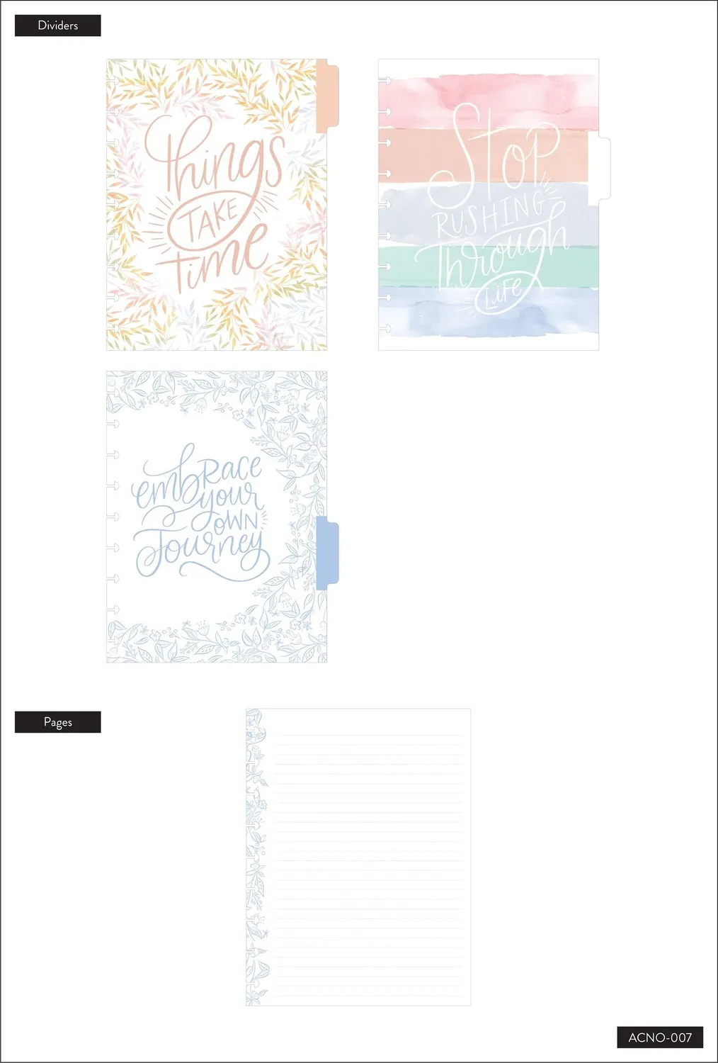 Happy Planner Wisdom & Wonder carnet disques Classic pointillé