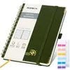 Poprun WH145D bullet journal vert olive à anneaux 120g