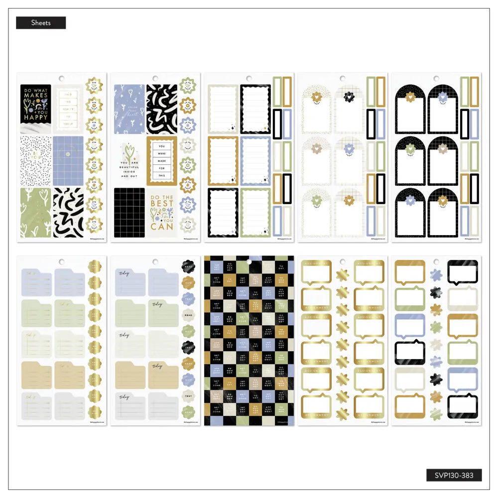 Happy Planner Quirky Plans Student stickers 641 autocollants