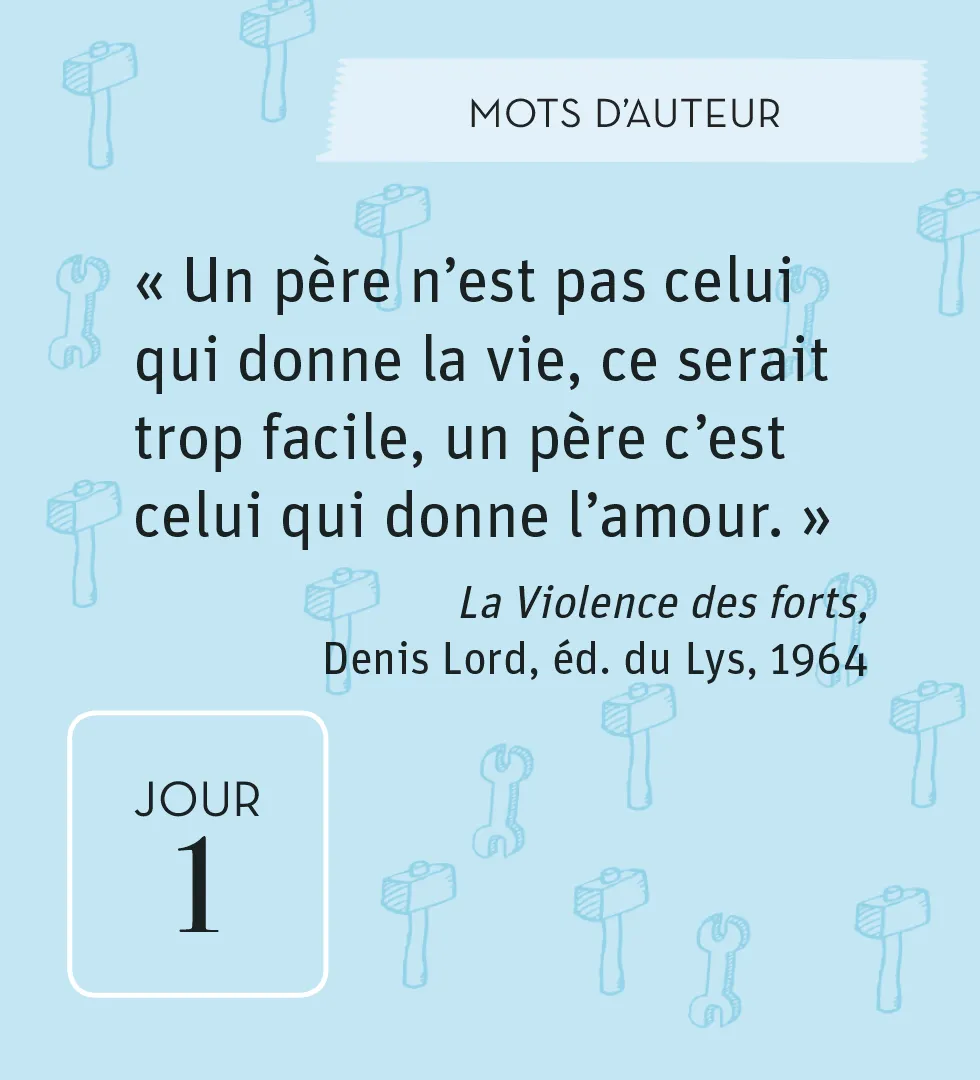 Frigobloc 365 mots d'amour pour Papa mini calendrier