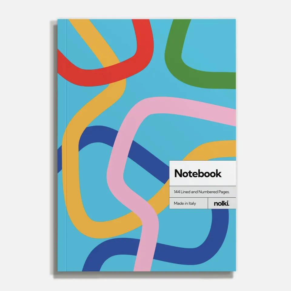 Nolki Midnight carnet de notes ligné B6 144 pages numérotées
