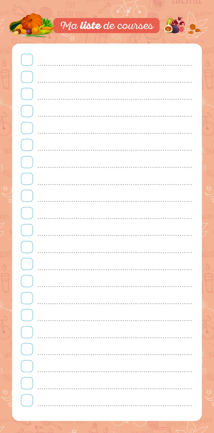 Frigobloc Liste de courses bloc aimanté frigo crayon